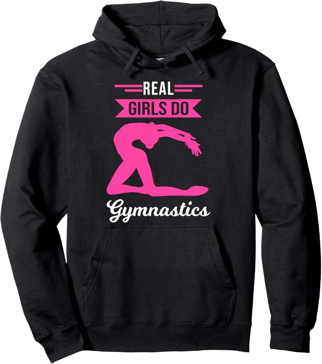Echte Mädchen tun Gymnastik-Turner Pullover Hoodie