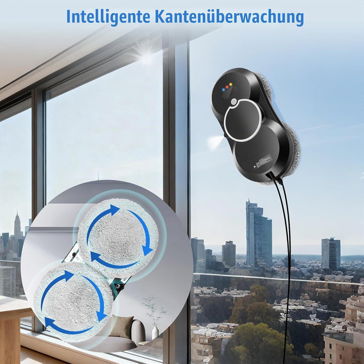 Fensterputzroboter Automatischer Fensterreinigungsroboter Fensterroboter Mit Wasserstrahl,Automatisc