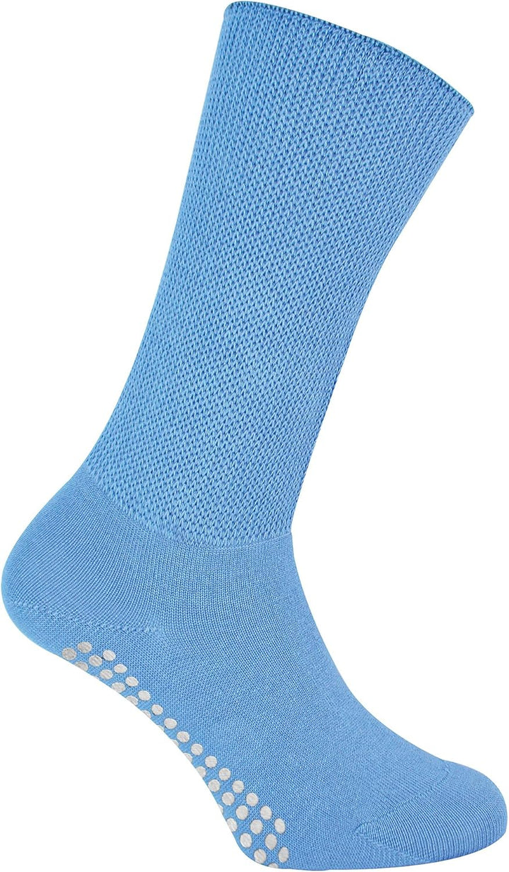 Ohne Gummi Ödeme Socken mit Antirutsch Noppen | Herren & Damen | Dr. Socks | Extra Weite Antirutsch