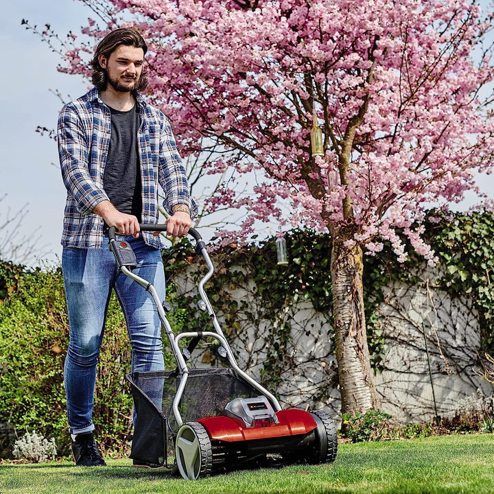 Einhell Akku-Rasenmäher GE-HM 18/38 Li Power X-Change (Li-Ion, 18 V, 38 cm Schnittbreite, 4-stufige