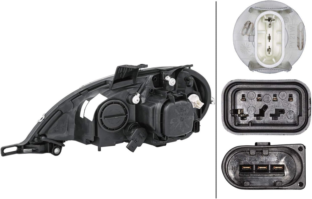 HELLA 1EL 223 151-181 Halogen-Hauptscheinwerfer - rechts - für u.a. Mercedes-Benz M-Class (W163)