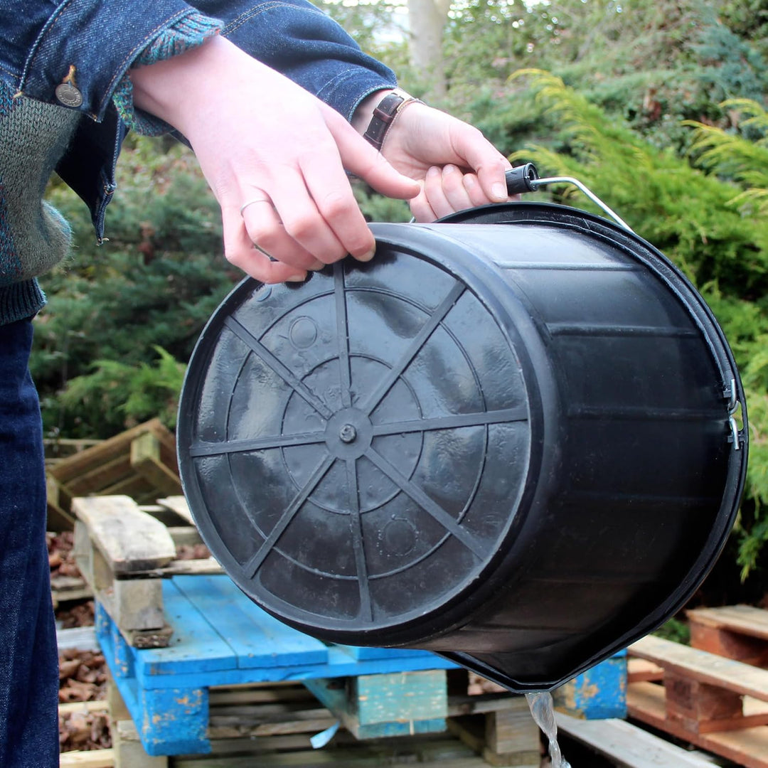 Faithfull Bucket 14 litre (3 gallon) - Black FAI3GBUCKET 14 Ltr Standard Schwarz, 14 Ltr Standard Sc