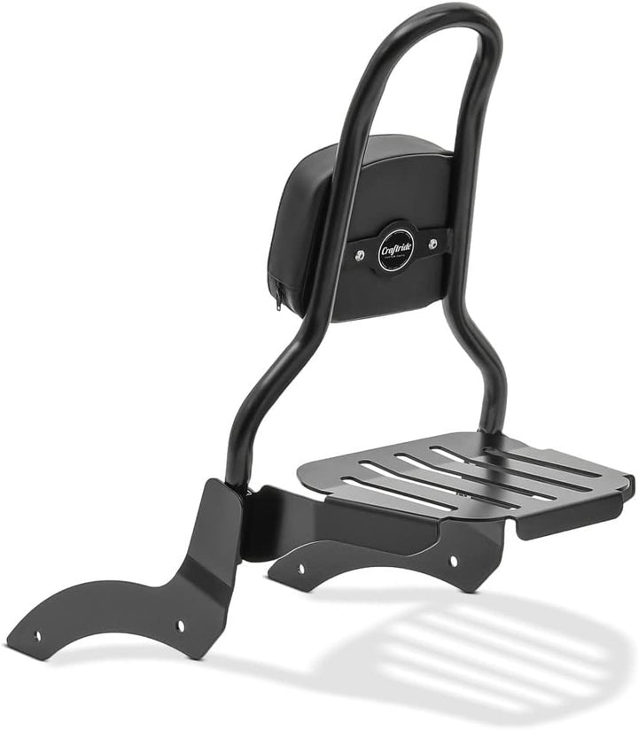 Sissy Bar M3 kompatibel für Indian Chief Bobber 21-22 mit Gepäckträger schwarz