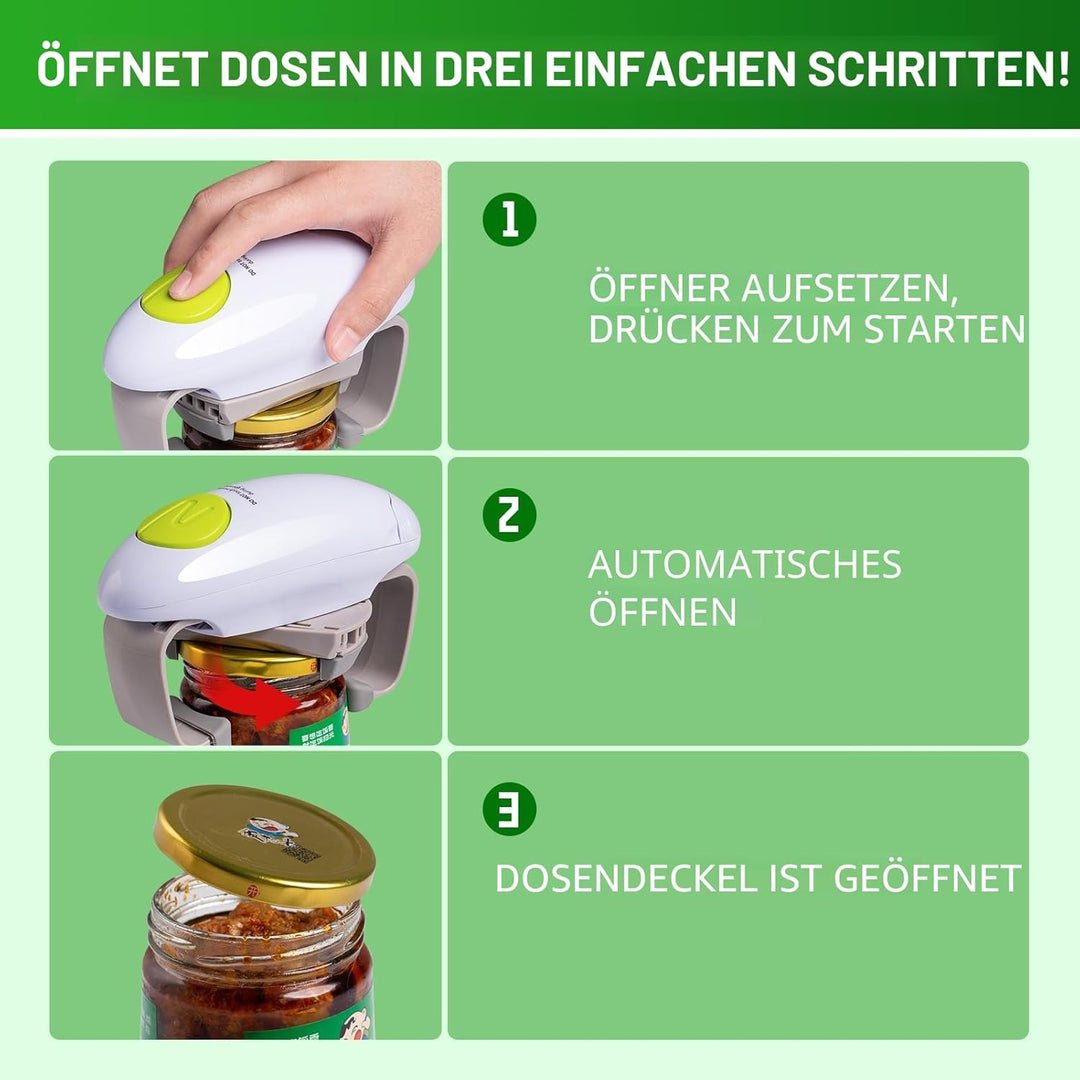 YUET Elektrischer Dosenöffner, Küchenhelfer, robust, automatischer Dosenöffner für neue versiegelte
