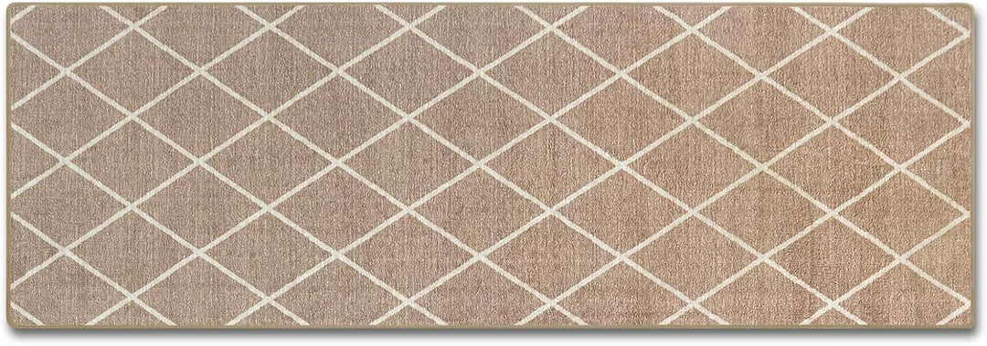 Floordirekt Teppich-Läufer Cosenza | Modernes Rauten-Design | Hochwertige Verarbeitung | Rutschhemme