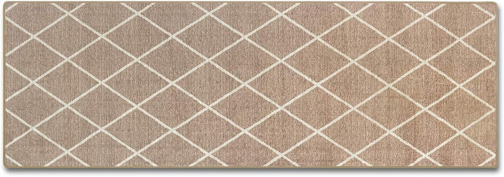 Floordirekt Teppich-Läufer Cosenza | Modernes Rauten-Design | Hochwertige Verarbeitung | Rutschhemme