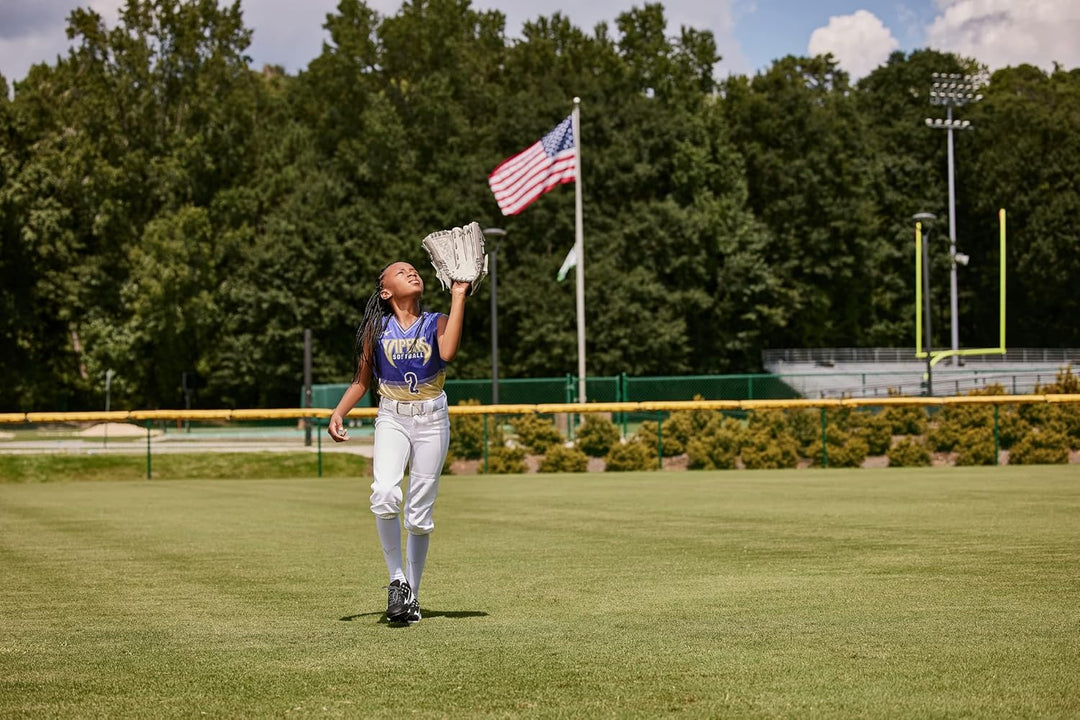 Mizuno Mädchen Softball-Hose mit Gürtel Grau S, Grau S