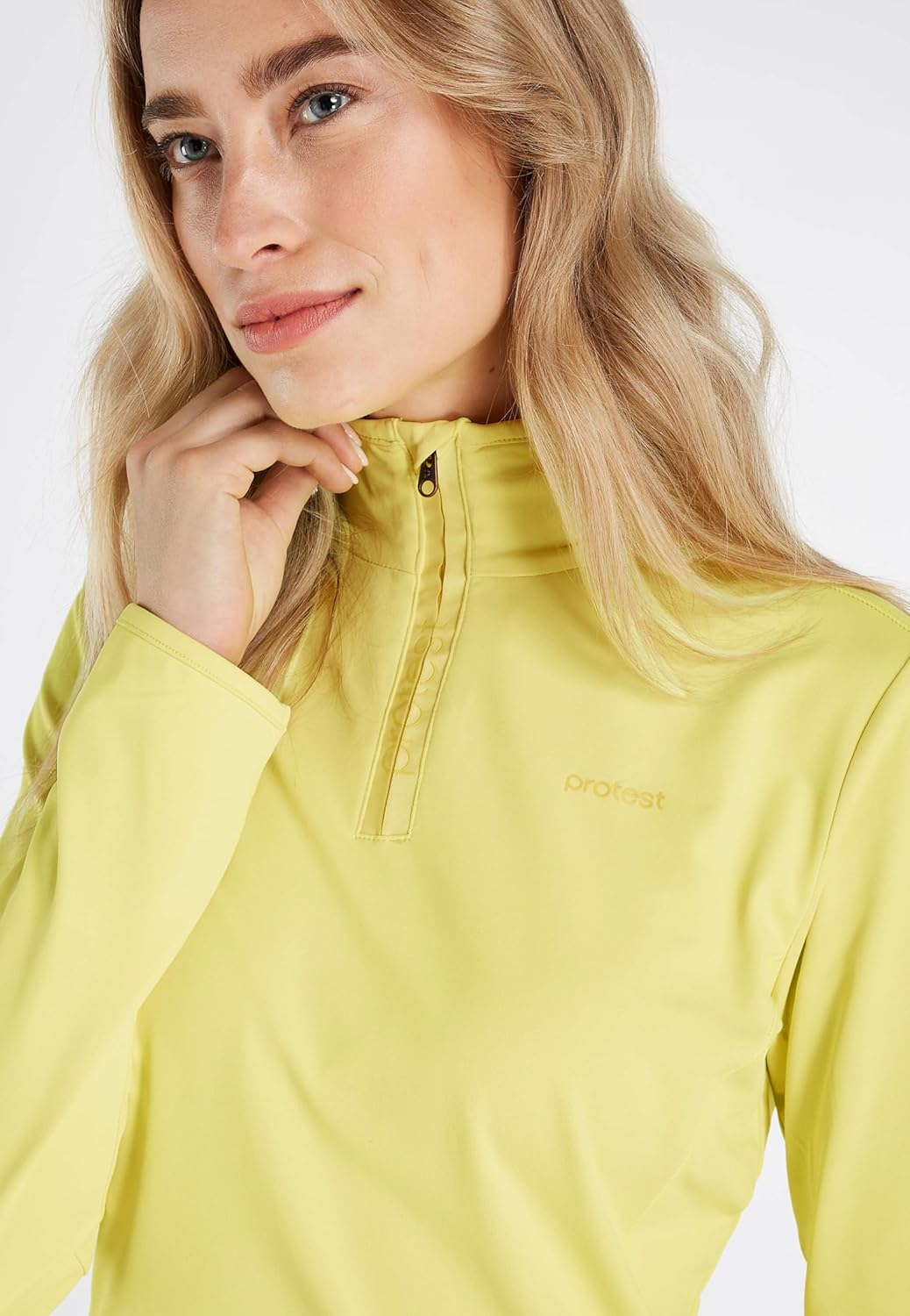 Protest Damen Fabriz 1/4 Zip Top Sweatshirt 3XL Jelly Bean, 3XL Jelly Bean