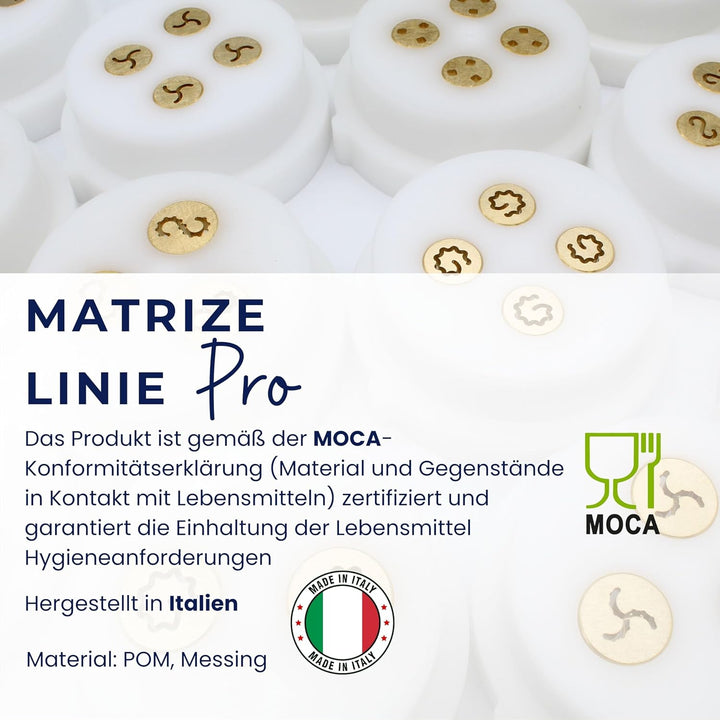 My Trafile – Matrize Linie Pro N°64 Ziti 8 mm aus POM mit professionellen Einsätzen, kompatibel mit
