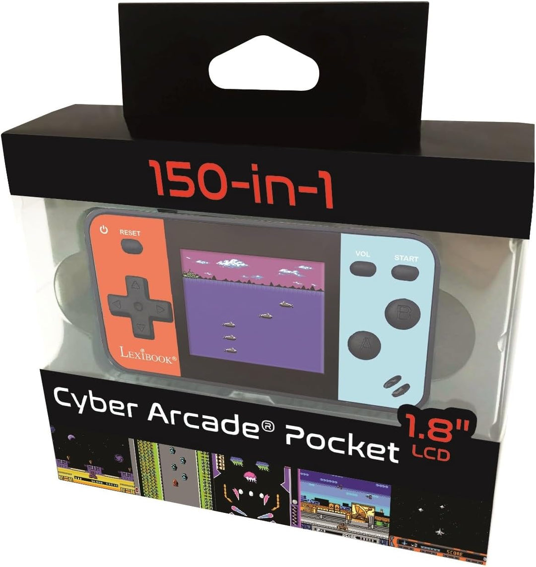Lexibook tragbare Spielekonsole Cyber Arcade Pocket 150-Spiele, 1,8" / 4.5 cm Farb-LCD-Bildschirm, V