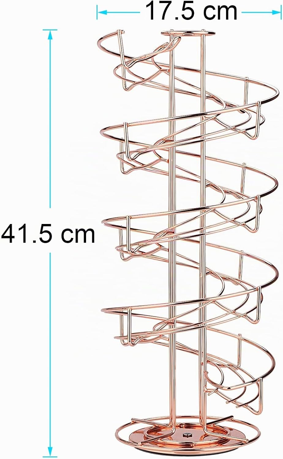 Toplife Eierspender, Eierspirale Edelstahl spiralförmiges Design, Eierständer Aufbewahrung für ca. 3