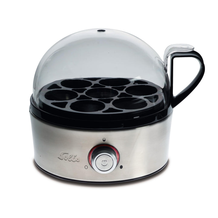 Solis Eierkocher Egg Boiler &amp; More 827 - Für 7 Eier - Kochen und Dämpfen - Mit Härtegradeinstellung