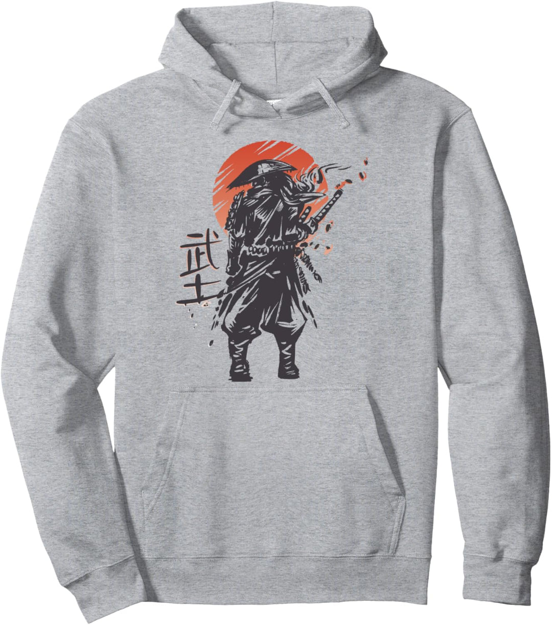 Samurai-Krieger auf Japanisch l Vintage Retro Art Pullover Hoodie
