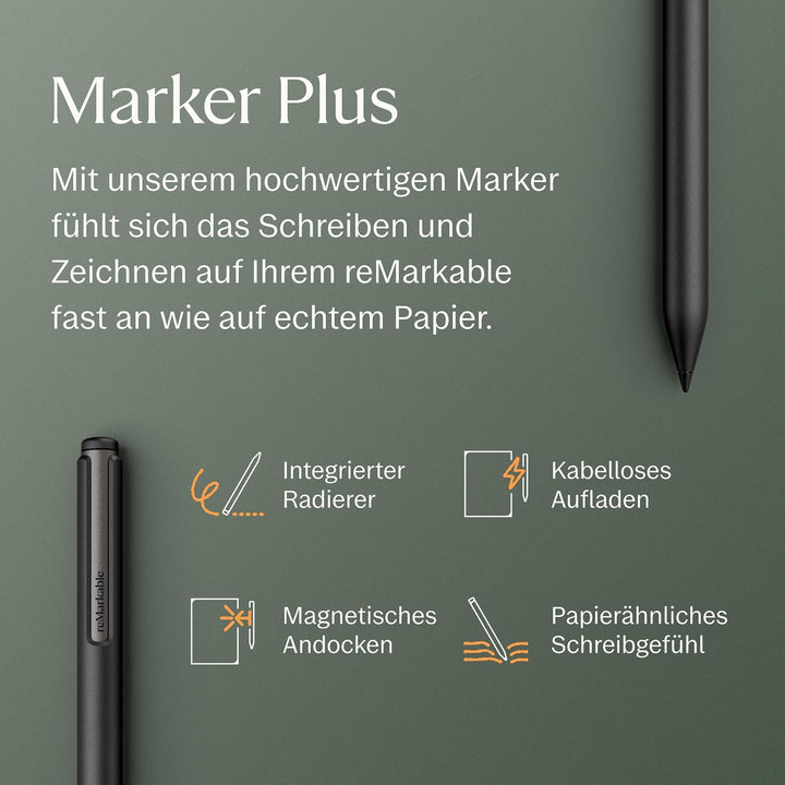 reMarkable Paper Pro-Bundle – Leder-Folio-Schutzhülle | 30,6 cm (11,8 Zoll) Farbdisplay und Leselamp