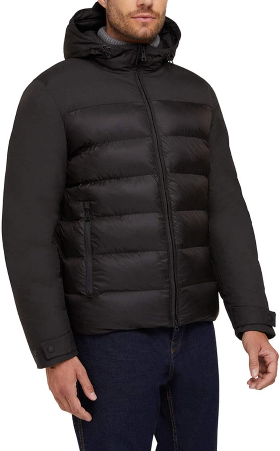 Geox Herren M Sapienza Jacket 54 BLACK/BLACK, 54 BLACK/BLACK