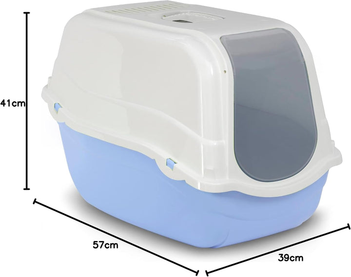 Toilette Romeo mit Filter blau