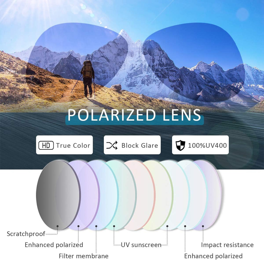Sonnenbrille Damen Verspiegelt Verlaufsglas Polarisierte UV Schutz,Gross Polycarbonat Gläser Diamant