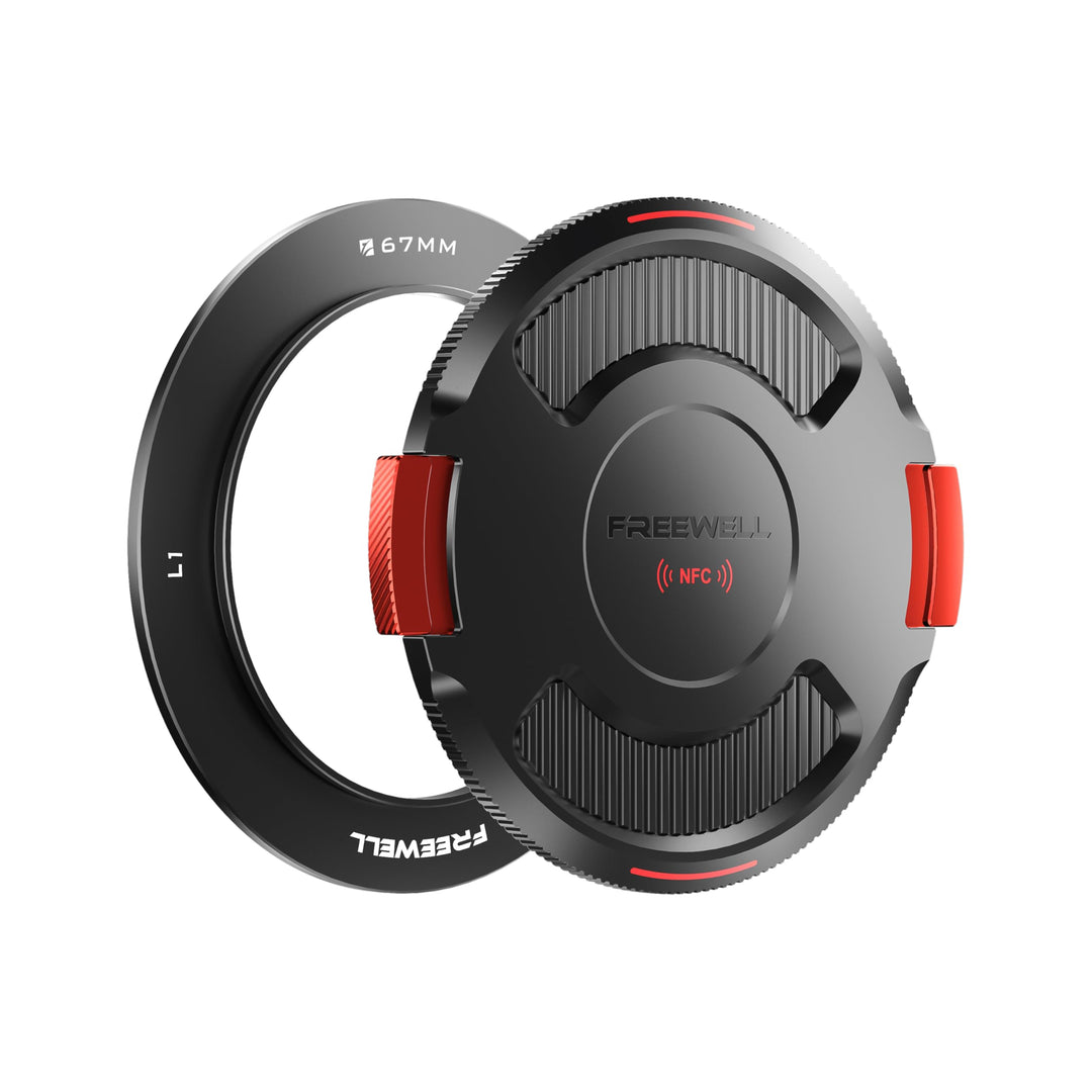 Freewell 67 mm Adapterring mit Kappe für The Real Locking L1 VND/CPL 67mm, 67mm
