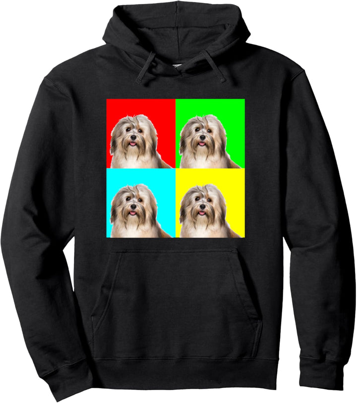 Pop Art Dog Havanese Pullover Hoodie