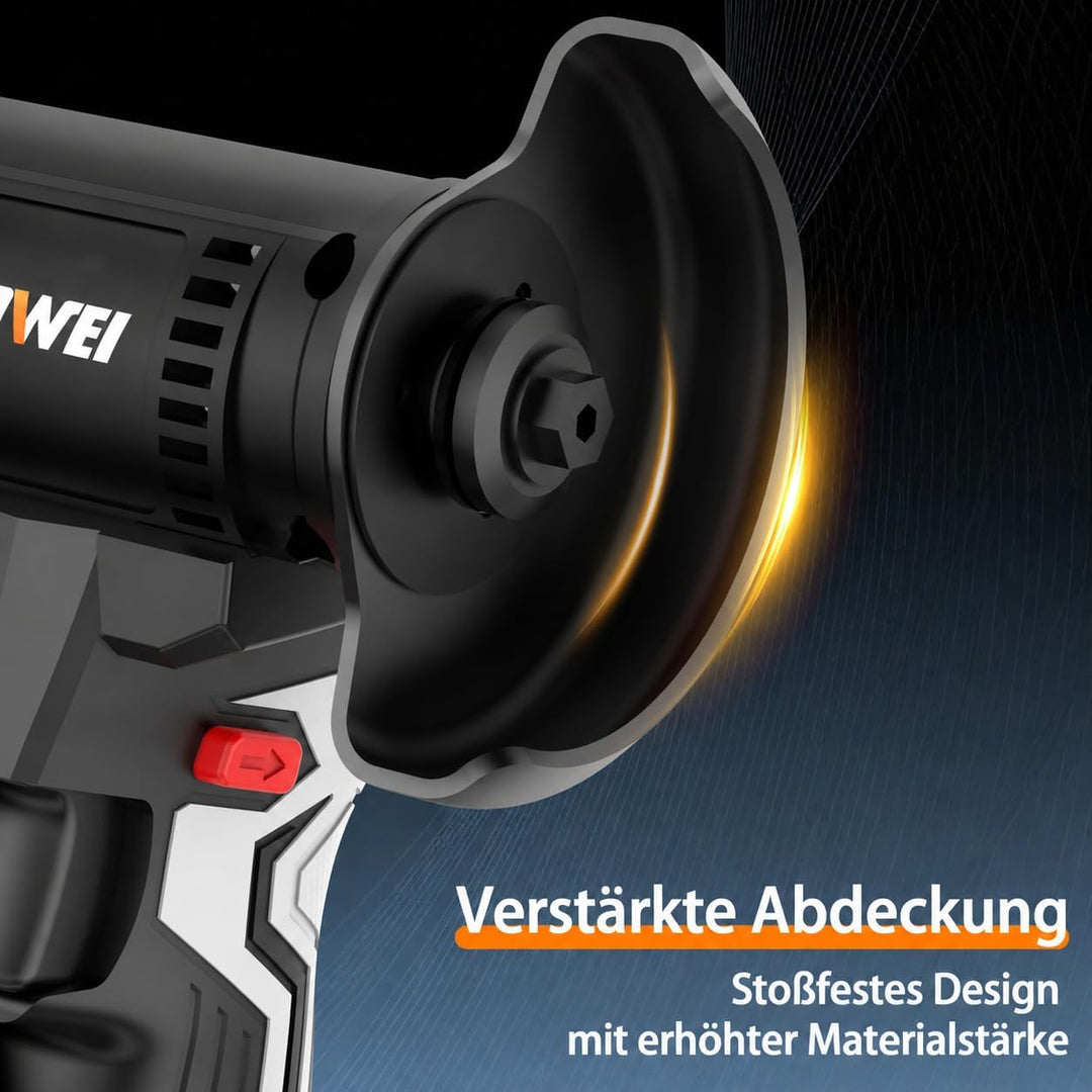 NANWEI 3-Zoll-Akku-Winkelschleifer für Makita 18-V-Akku, 76 mm kompakter und leichter Schleifer, 0–1