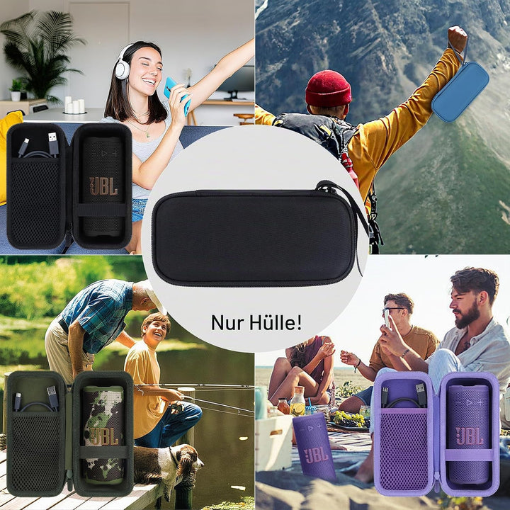 Lebakort Hart Schutz Hülle Etui Tasche für JBL Grip Kompakter Lautsprecher | Hartschale, Stossfester