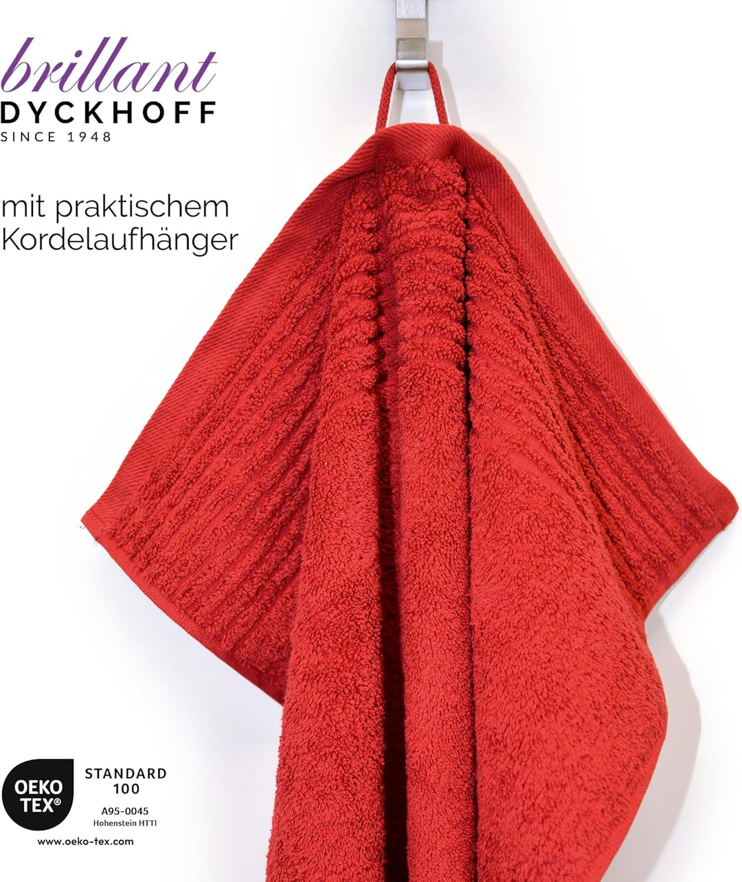 Dyckhoff 0410996505 Handtuchset "Brillant", 2 Badetücher / Duschtücher 70 x 140 cm und 4 Handtücher