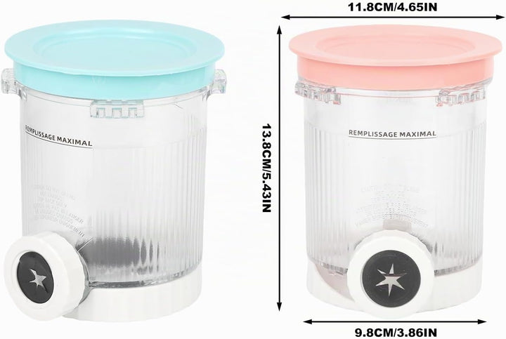 4er-Ninja Creami Swirl - Pack Behälter für Ninja Creami Swirl Pints und Deckel, Eisbehälter Ko