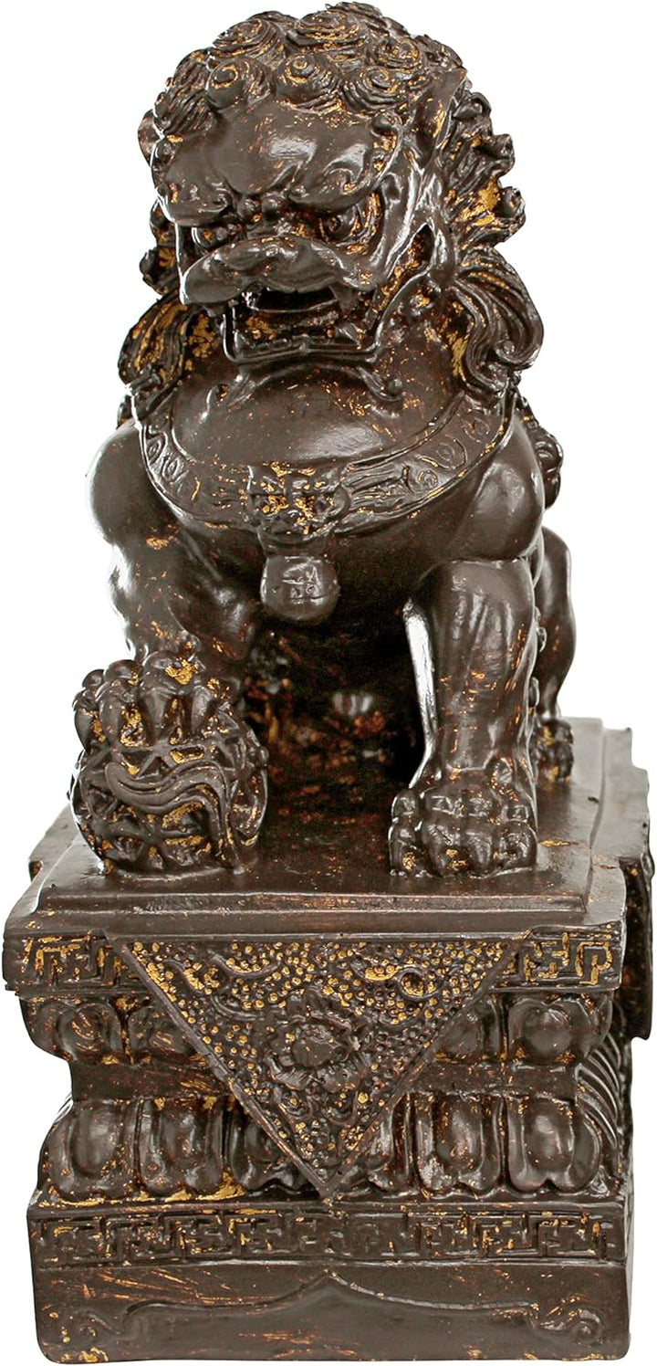Design Toscano Chinesische Wächterlöwen-Statue, Männlich, 18 x 4,5 x 23 cm Male, Male
