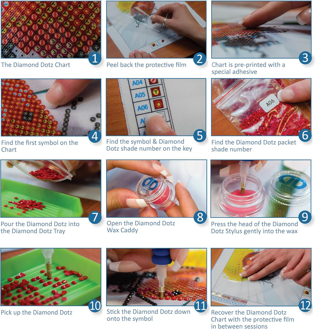 DIAMOND DOTZ DTZ10.009 - Original 5D Diamond Painting DOTZIES Set My Little Pony mit 6 Motiven: 2 Bi