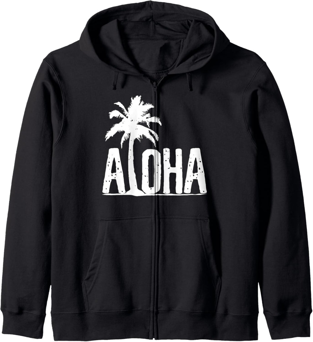 Aloha - Strand Sommer Palmen Hawaii Surfer Geschenk Kapuzenjacke