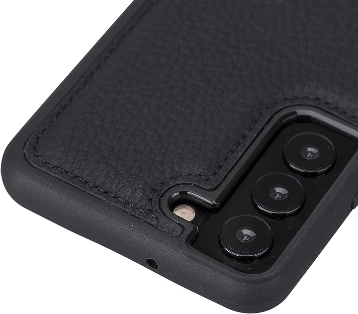 Solo Pelle Lederhülle für das Samsung Galaxy S22 Hülle aus echtem Leder, Model: Stanford (Matt Schwa