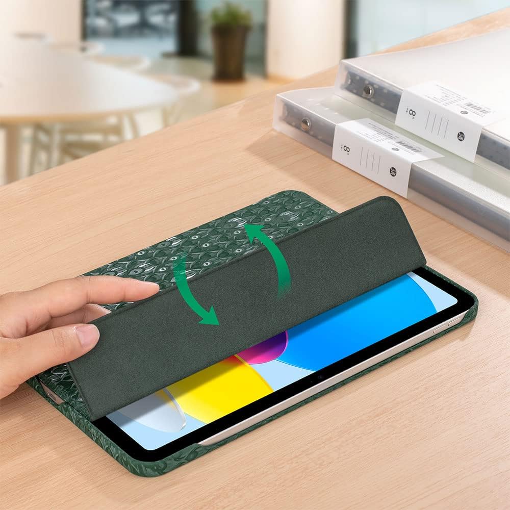 Haobobro Lenticular Prints Case - Hülle für iPad 2022 (10. Generation) 10,9 Zoll - Handgefertigtes C