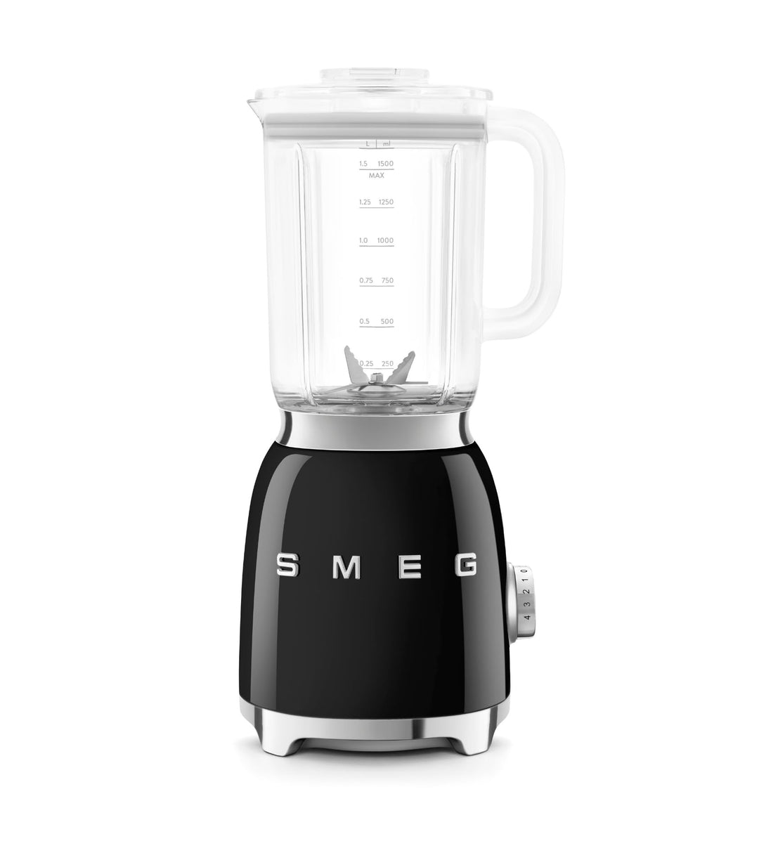 SMEG, BLF03BLEU, 1,5 l Standmixer, 4 -Geschwindigkeitsstufen, 4 Automikprogramme, Abnehmbare Doppelk