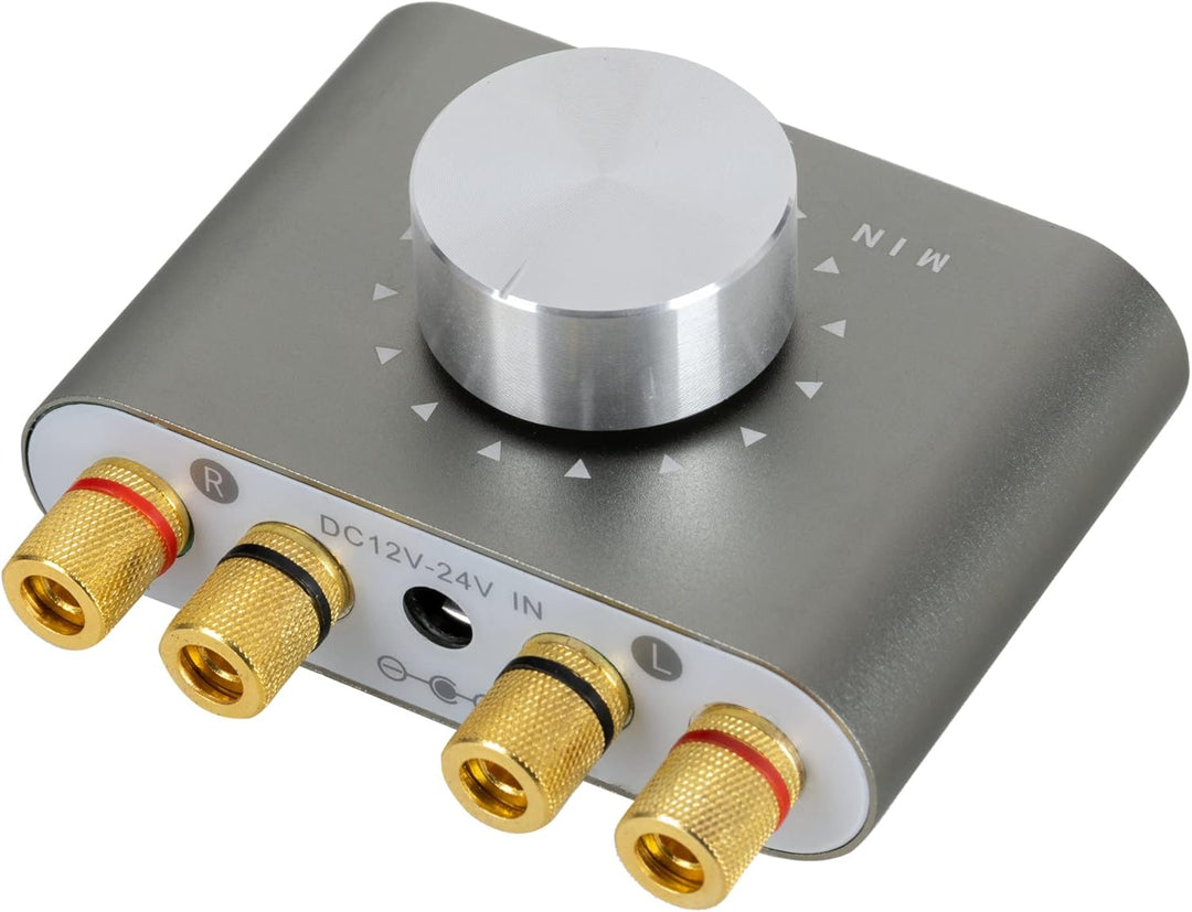 McGrey MAMP-250BT Mini-HiFi-Verstärker 100 Watt - Ultrakompakter Stereo-Verstärker - 2X 50 Watt - Bl