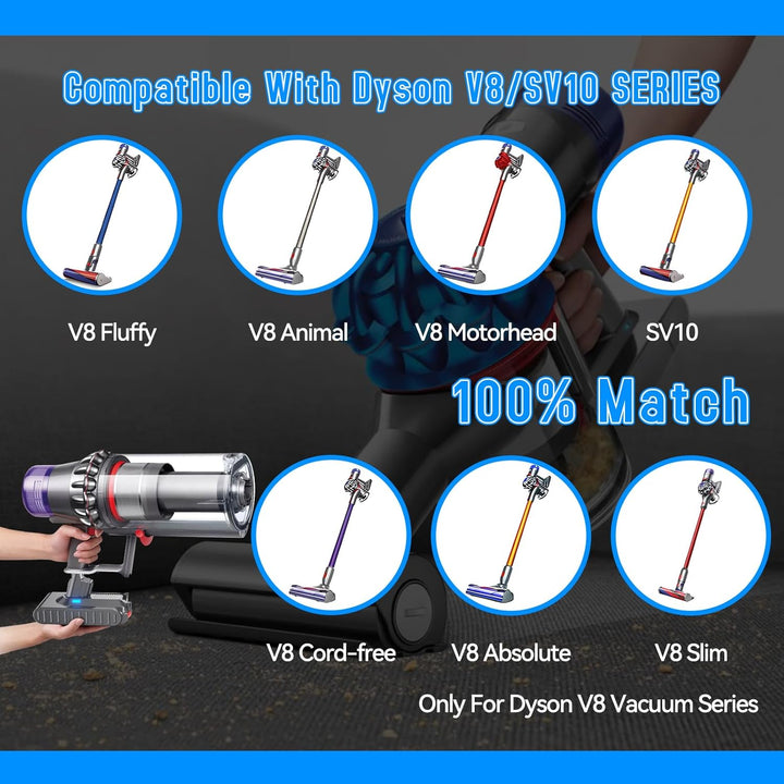 BATTOOL Upgraded V8 Akku 8000mAh Ersatzakku für Dyson V8 Kabelloser Staubsauger Kompatibel mit Dyson