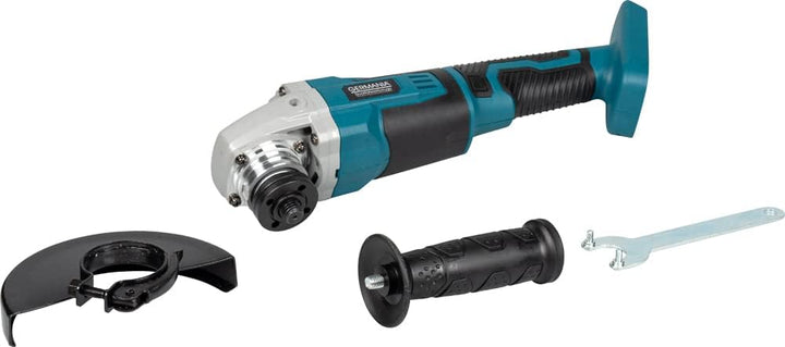 GERMANIA Plattform Akku-Winkelschleifer 20 V für 125 mm Scheiben mit Zusatzhandgriff (ohne Akku & oh