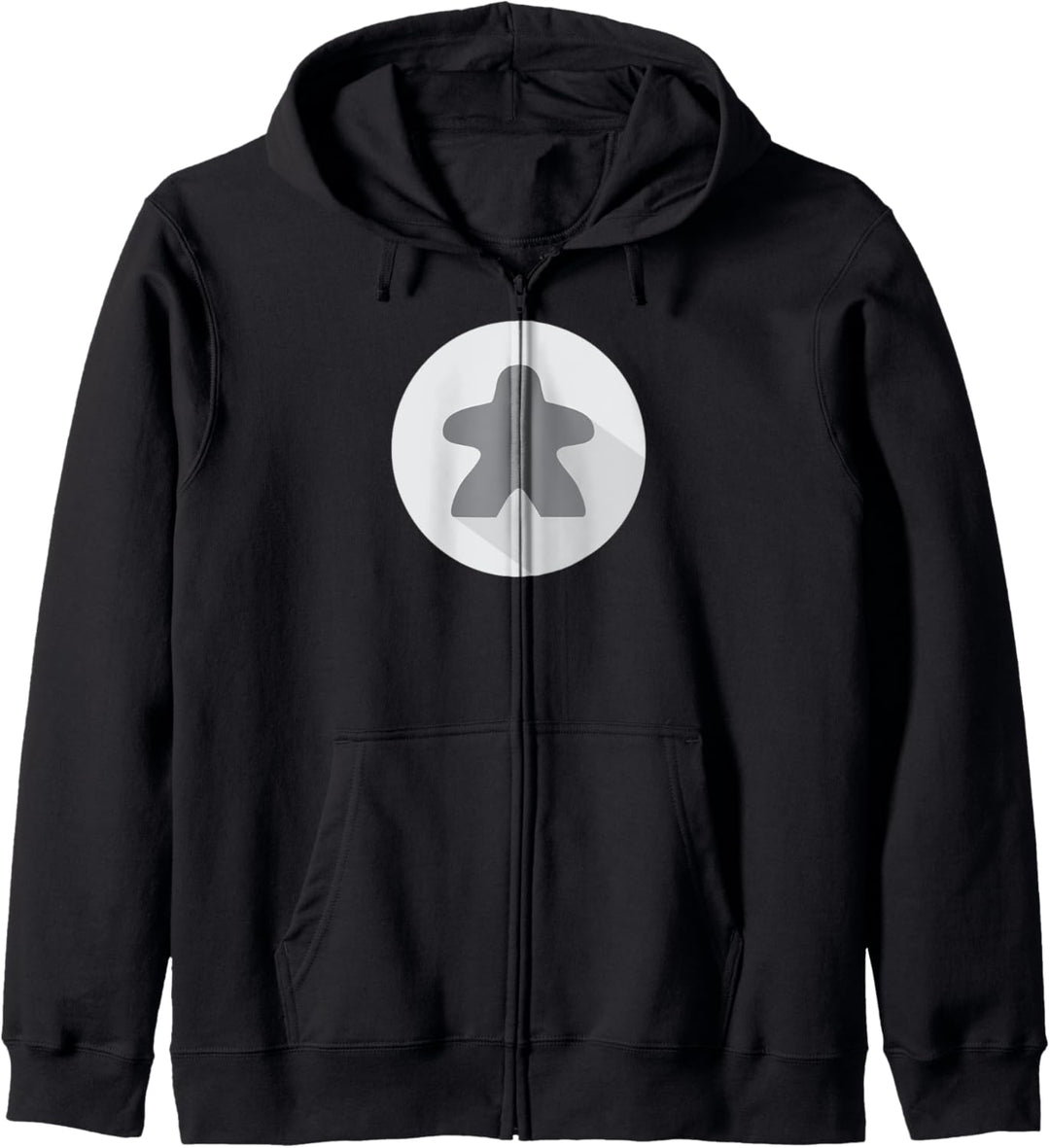 Grey Meeple Brettspiel-T-Shirt, graues Spieler-T-Shirt Kapuzenjacke