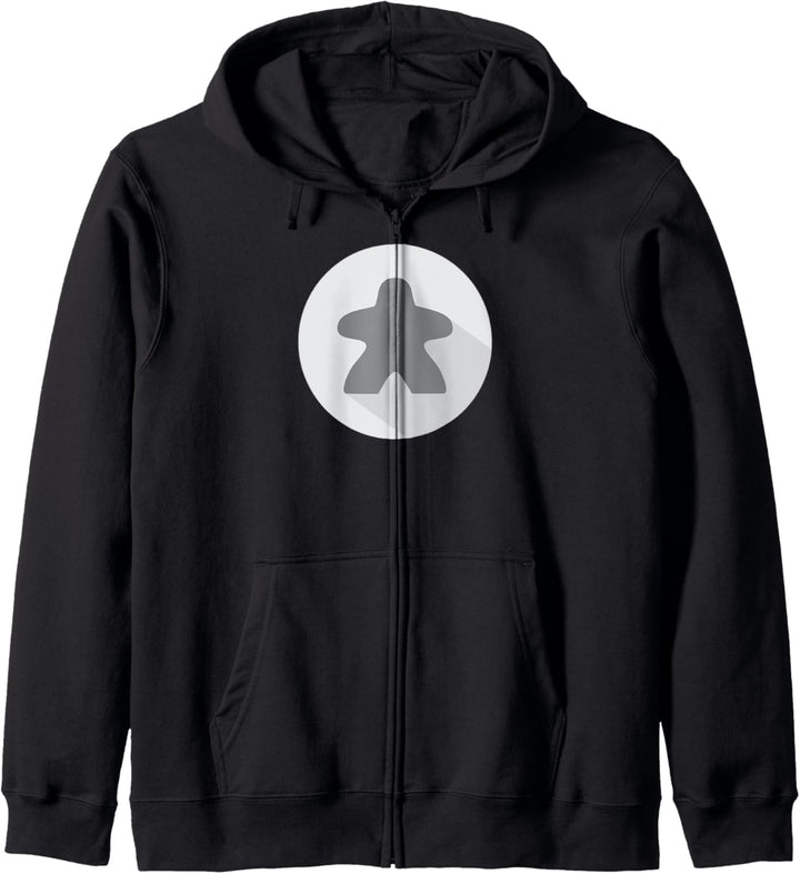 Grey Meeple Brettspiel-T-Shirt, graues Spieler-T-Shirt Kapuzenjacke
