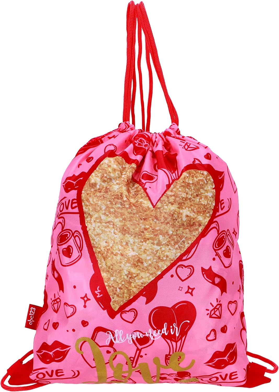 SCOOLSTAR Herz Schulranzen Set 4 tlg.Mädchen 1 Klasse Tornister Schulrucksack Schultasche für Grunds