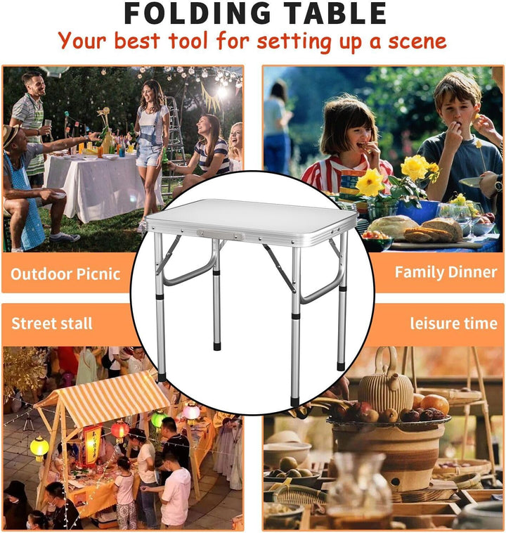 Klapptisch Höhenverstellbar Campingtisch Klappbar Camping Tisch Campingmöbel Tragbarkeit Gartentisch