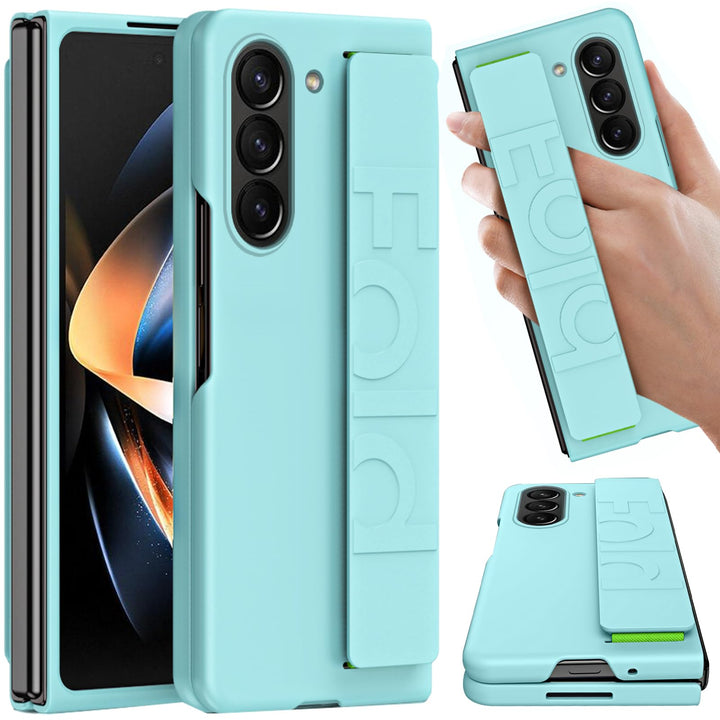 NINKI Kompatible Hand Strap Case für Samsung Galaxy Z Fold 5 Phone Hülle Frauen Männer, Ultra Slim/D