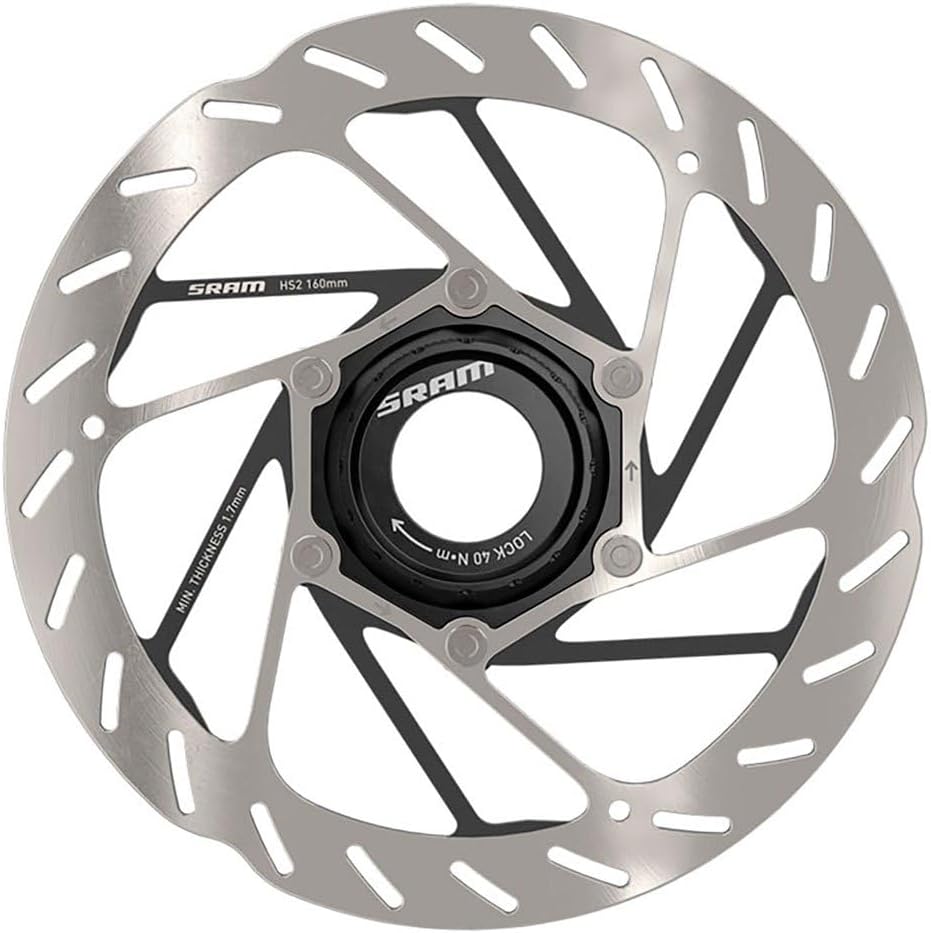 Sram Unisex – Erwachsene DB HS2 Bremsscheiben, Silber, One Size