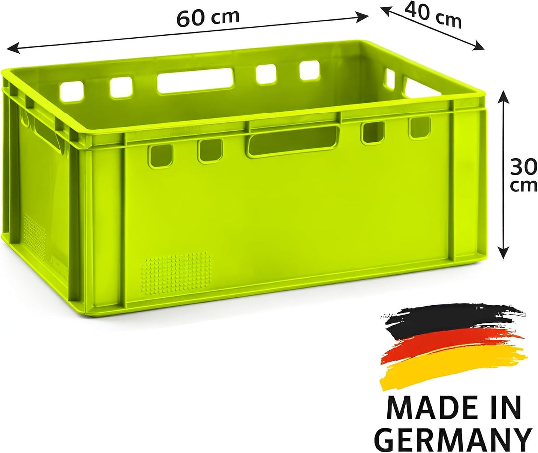 BURI Fleischkiste E3 60x40x30 cm Eurobox 2er Set Hellgrün lebensmittelecht | BURI, lebensmittelecht,