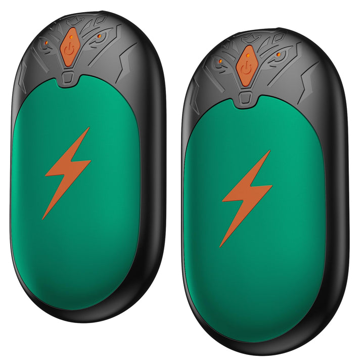 Handwärmer Elektrisch 2 Pack, Ultraleicht Taschenwärmer Wiederaufladbar, Tragbare Heizung 8000mAh, 3