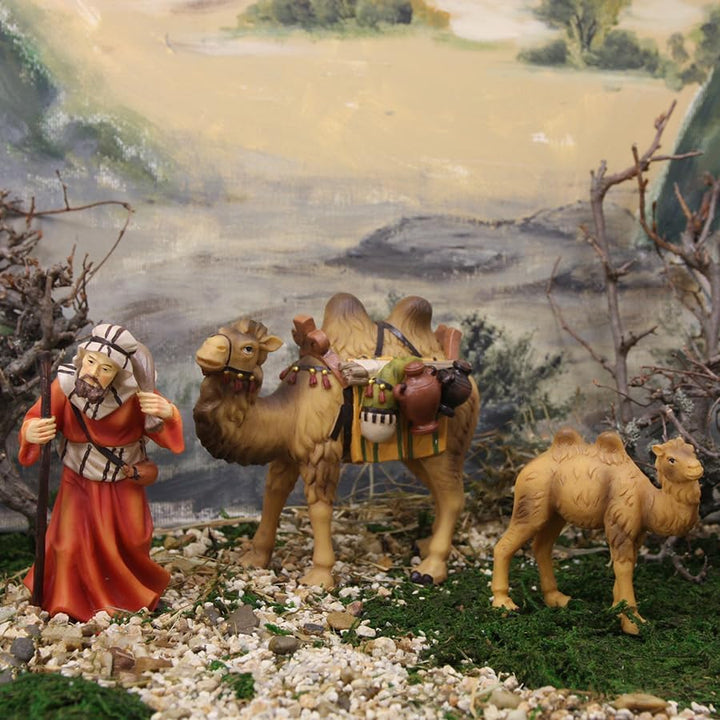 FADEDA Kamel/Höhe:11 cm/handbemalt/detailgetreue Krippen Figuren - Weihnachten Tisch Dekoration Krip