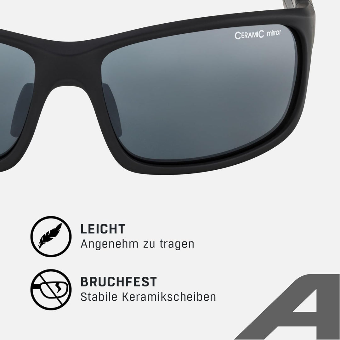 ALPINA LYRON S - Verspiegelte und Bruchsichere Sport- & Fahrradbrille Mit 100% UV-Schutz Für Erwachs