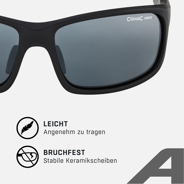 ALPINA LYRON S - Verspiegelte und Bruchsichere Sport- & Fahrradbrille Mit 100% UV-Schutz Für Erwachs