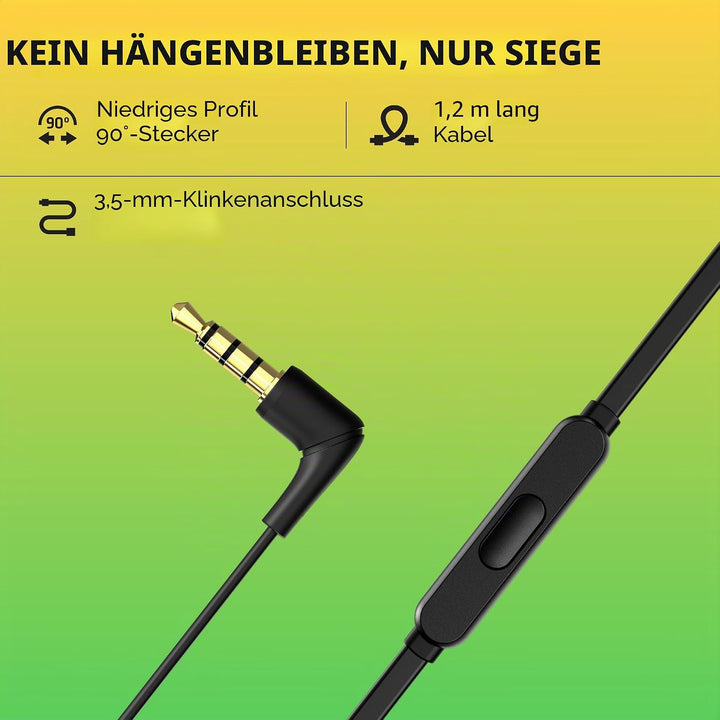 HyperX Cloud Earbuds II Gaming-Ohrhörer mit Mikrofon, Schwarz, Schwarz