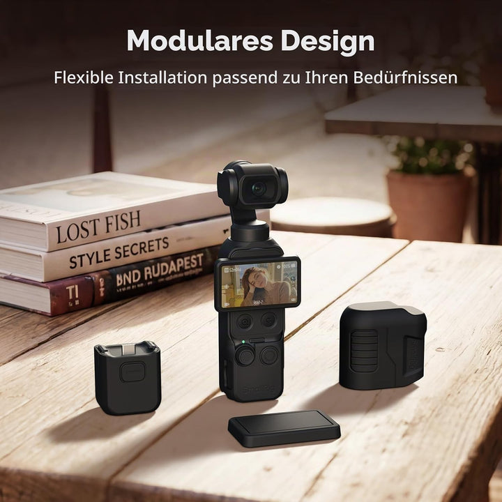 SMALLRIG Silikon-Schutzhülle für DJI Osmo Pocket 4, modularer Rundumschutz, Weiches Silikonmaterial,