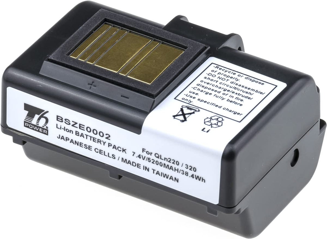 Akku für Zebra Barcode-Scanner, Teilenummer P1043399, Li-Ion, 7,4 V, 5200 mAh (38,4 Wh) schwarz